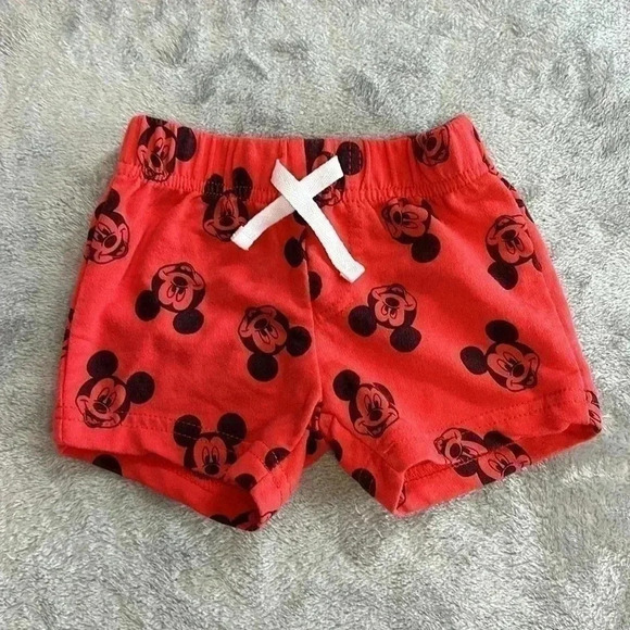 Disney - Mickey Mouse - pair of newborn shorts. Size 0 to 3  months - Picture 5 of 8